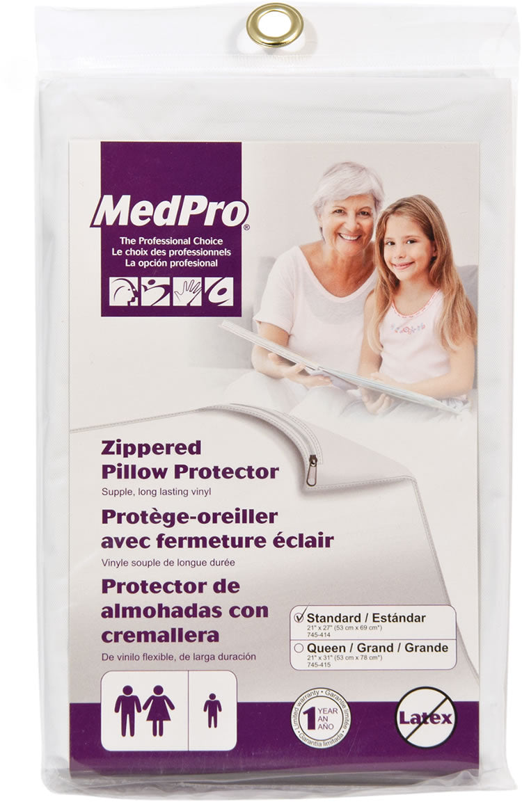 MedPro Vinyl Zippered Pillow Protector 745-414 (6 pack)