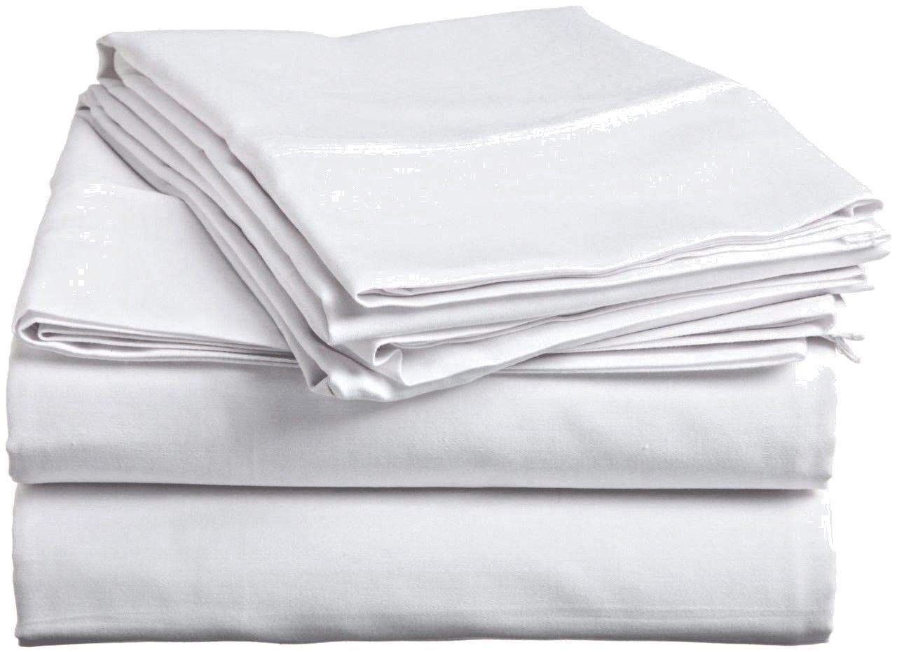 Spa Sheet Flat 56"W x 90"L T-200 Poly-Cotton (6 Pack)