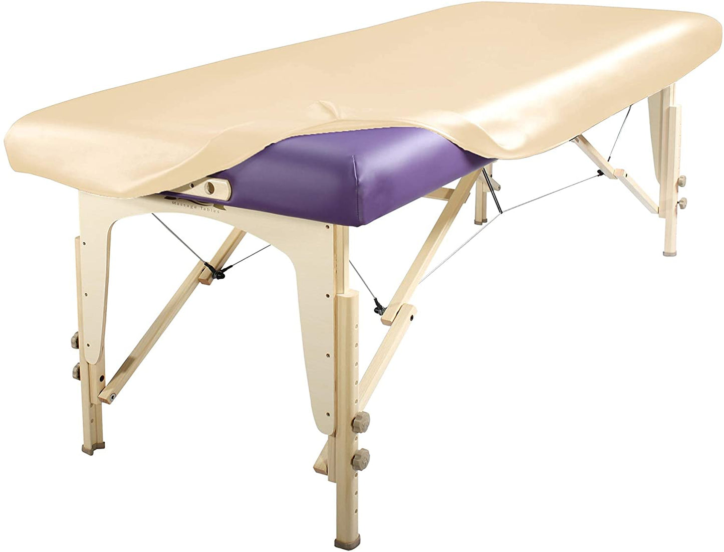 Universal Fitted PU Vinyl Ultra-Durable Protection Cover for Massage Tables (2 Pack)